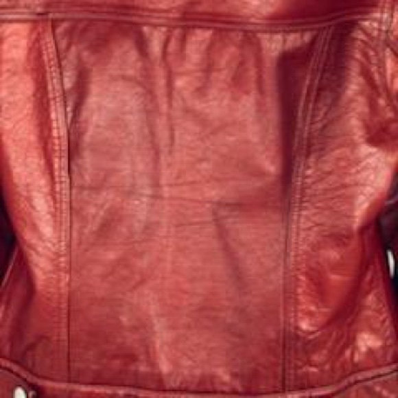 Red Leather Jacket - Picture 4 of 4